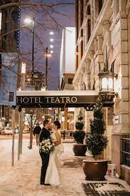 Romantic Winter Wedding At Hotel Teatro Downtown Denver Colorado Photography Our Two Hearts Denver Wedding Venue Downtown Denver Colorado Photography