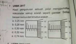 Sekala ketelilitian tu dapat dari mana kak ? Hasil Pengukuran Sebuah Pelat Menggunakan Mikrometer Sekrup Adalah Seperti Gambar Selisih Bacaan Brainly Co Id