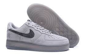 Nike Air Force1 X Reigning Champ Suede Light Grey Black Unisex Sneakers Shoes Aa1117 118 Mens Shoes Casual Sneakers Mens Casual Shoes Sneakers Men Fashion