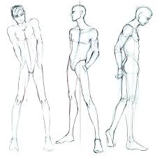 Male Body Drawing Template At Free For Personal Figure Templates Fashion Illustration Thinking Pose Ref Anima Male Figure Drawing Male Body Drawing Guy Drawing