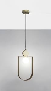 New york lighting collection city lights modern geometric double wall light in pewter with geometric styles in lighting are not new, these shapes would have been popular in the 1960's and. Sphere In Stadium Pendant Light Unique Pendant Lights Geometric Pendant Light Unique Light Fixtures