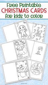 Children's birthday cards printable birthday cards in pdf and doc format. 3 Free Printable Christmas Cards For Kids To Color Free Printable Christmas Cards Christmas Cards Kids Christmas Kindergarten