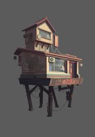Chinese Food Shop On Behance In 2020 Environment Concept Art Environmental Art Concept Art