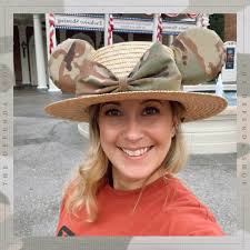 Minnie Mouse Ear Straw Boat Hat