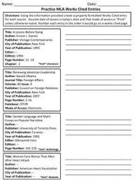 Mla Format Pdf Presentation And Practice Sheets Writing Instruction High School Writing Ela Writing