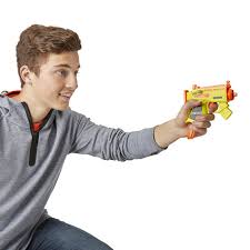 Power up the motor with the acceleration button and pull the trigger to shoot 1 dart. Hasbro Nerf Fortnite Microshots Blaster Micro Ar L E6741 E6750 Toys Shop Gr