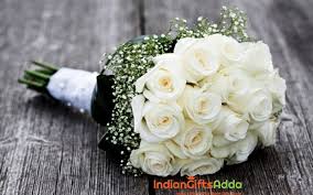 Below we listed the most beautiful flowers that are perfect for saying sorry. White Roses Are The Best Gift To Say Sorry To Your Loved Ones Visit Indiangiftsadda To Order Whi Rose Bridal Bouquet White Rose Bouquet Rose Wedding Bouquet