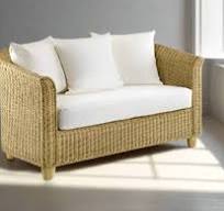 IRA Rattan Wicker 2 Seater Sofa – Natural Wooden Frame ...