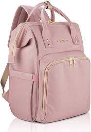Diaper Bag Backpack 6 Insulated Bottle Holders Detachable Stroller Straps Light Pink Get This N Girl Diaper Bag Baby Backpack Diaper Bag Pink Diaper Bag