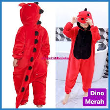 1 gambar dino merah kartun dinosaurus viral dan foto dino viral. Cosplay Hewan Baru Ut9 Baju Onesie Dino Dinosaurus Merah Coplay Shopee Indonesia