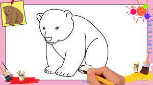 On commence par la tête avec un grand arc de cercle, puis le corps … pour dessiner un poussin, il faut être patient et attentif. Dessin Ours 4 Facile Comment Dessiner Un Ours Facilement Etape Par Etape Youtube