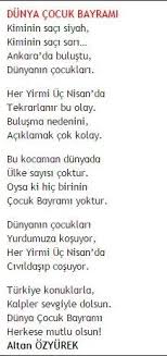 İlkokul için en güzel kısa 23 nisan şiirleri 2 kıta olarak hazırlanmıştır. Kiminin Saci Siyah Kiminin Saci Sari 23 Nisan Siirleri Resimli Guzel Sozler Resimli Yazilar Dunyanin En Guzel 23 Nisan Resmi 2 Words Word Search Puzzle Math