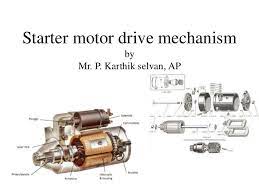 Starter motor exploded diagram, starter motor removal and installation chart. Starter Motor Drive Mechanism