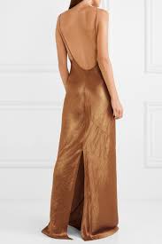 Shop by length, style, color and more from brands like french connection, bb dakota, treasure & bond, topshop & free people. Ann Demeulemeester Hammered Satin Maxi Dress 416 Net A Porter Com Lookastic