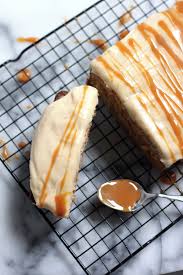 To make the cake in a standard loaf pan, cut the ingredients in half (use 3 eggs), use a 5x9 or 4x8 loaf pan, and bake for about 50 minutes. Brown Butter Eggnog Pound Cake With Salted Caramel Buttercream Baker By Nature