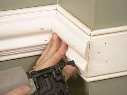 Before you purchase the chair rail you need to measure the room to know just how many feet you're going to need. Diy Chair Rail Installation Chair Rail Diy Chair Chair Rail Molding