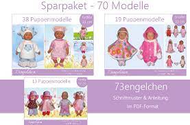 Weiter unten gibt es auch eine maßtabelle. Schnittmuster Fur 70 Puppenmodelle Fur Puppen 32 Cm Nahen