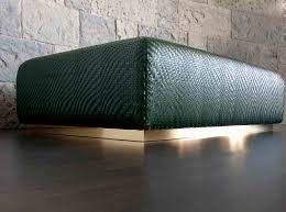 Tucson leather storage ottoman coffee table is a great way to help you organize your living room in a classic, tasteful fashion. Dentro Home Viarreggio Woven Leather Coffee Table Ottoman