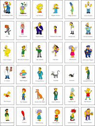 Simpsons Characters Vector Vectors Like Simpsons Characters Custom Portraits Disney Character Names