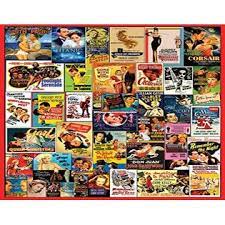 Classic movie posters puzzle not long ago, a tweet from one of my friends, bonnie, pointed out the puzzle above and my fingers ran (not walked… ran) to amazon to order one. White Mountain Puzzles Classic Movie Posters 1 000 Piece Jigsaw Puzzle