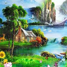 12 lukisan pemandangan alam sederhana. 49 Gambar Pemandangan Alam Yang Menajubkan Beautiful Images Nature Scenery Background Nature Paintings Acrylic