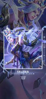 Selena Thunder Flash Mlbb Wallpaper By Efforfake On Deviantart Flash Wallpaper Mobile Legend Wallpaper Alucard Mobile Legends