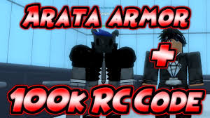 Most of them are the advertisement codes for the ro ghoul you. 100 000 Rc Codes New Arata Armor In Ro Ghoul Roblox Youtube