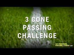 Soccer Skills Technical Challenge 3 Cone Passing Practice Soccer Passing Drills Soccer Skills Soccer Drills