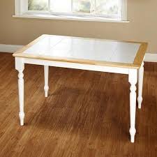 Tile top kitchen table with leaf chesapeake marketplace. Tara Tile Top Table White Natural Jet Com Tile Top Tables Dining Table Table