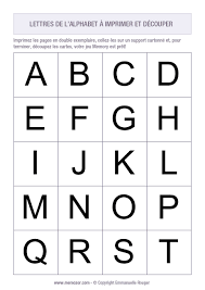 Lettres de l'Alphabet à imprimer - Découpez les lettres | Memozor
