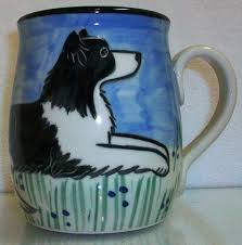 The english bulldog is a very popular breed with a wonderful temperament. Border Collie Hand Painted Ceramic Coffee Mug Artquest Gallery
