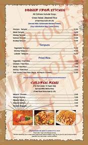 Welcome to ma mama's kitchen, where french bistro meets authentic cajun. Menu Of Toki Sushi Steak House In Barnesville Ga 30204