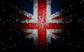 British flag, mosaic art, European ...