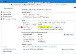 , and last but not least ok wait youtube it first ok still didnt help but that adds to this i cpus, motherboards, and memory. See If System Type Is 32 Bit X86 Or 64 Bit X64 Windows 10 Tutorials