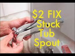 Further to this goal of providing a service; Diy How To Fix Shower Tub Stuck Spout Vinegar Hack Diverter Bathtub Youtube