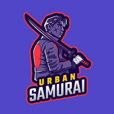 Fill company name and download design today! Placeit Free Fire Inspired Gaming Logo Maker Featuring An Urban Samurai Illustration