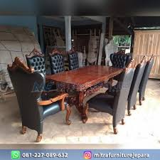 Check spelling or type a new query. Jual Set Meja Makan Mewah 8 Kursi Jati Harga Murah Kualitas Bagus By Cv Mitra Furniture Jepara