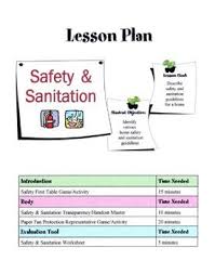 Safety Sanitation In The Kitchen Lesson Cooking Lesson Plans Nutrients Lesson Lesson