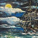 Paint and Sip: Sailboat on a Calm Ocean