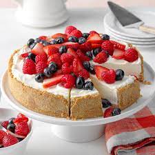 Triple Berry No Bake Cheesecake Recipe No Bake Summer Desserts Desserts Cheesecake Recipes