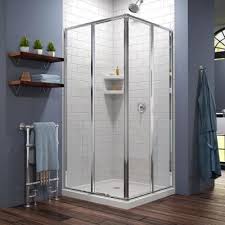 Redi base shower pans come in over 100 standard models with a variety of sizes and drain locations. Off Center Shower Stalls Kits Showers The Home Depot