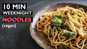 1 shallot 2 pieces garlic small piece ginger drizzle of olive oil 1/2 daikon radish 1 tomato handful of fresh. Fast 10 Min Weeknight Noodles Vegan Chinese Chili Sesame Recipe Youtube