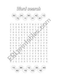 A Word Search With Numbers From 1 To 100 Vocabulary Worksheets Vocabulary Skills Phonics Worksheets