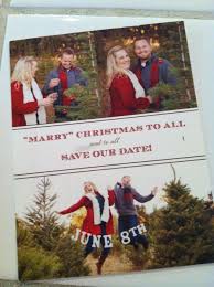 Christmas Card Save The Date Combo Wedding Saving Christmas Engagement Pictures Engagement Christmas Cards