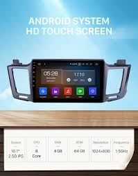 10 1 Inch Android 11 0 Radio For 2013 2016 Toyota Rav4 Lhd With Gps Navigation Hd Touchscreen Bluetooth Carplay Support Rearview Camera Dab