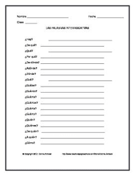 Free Spanish Question Word List Spanish Question Words Spanish Questions This Or That Questions