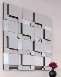Multi Facet Wall Mirror Home Contemporary Glass Mirrors Multi Facet Square Mirror Wall Mirrors Rectangular Mirror Decor Square Mirror