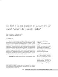 Pdf El Diario De Un Escritor En Encuentro En Saint Nazaire De Ricardo Piglia El manual está bien estructurado y es eminentemente práctico.