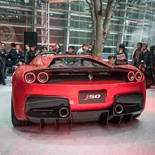 Ferrari J50 In Red Italian Supercar Speed Power Performance Cool