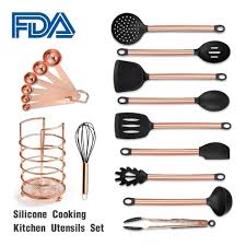 Check spelling or type a new query. 12pcs Copper Plated Silicone Kitchenware Nonstick Cooking Shovel Spoon Soup Ladle Egg Spatula Turner Kitchen Tool Utensils Set Cookware Sets Aliexpress